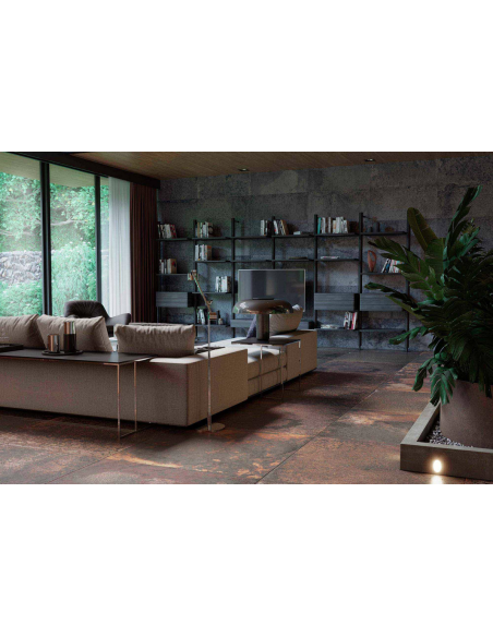 Carrelage Effet Metal CORTEN 100x100