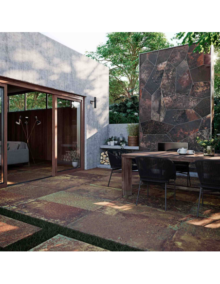 Carrelage Effet Metal CORTEN 50x100