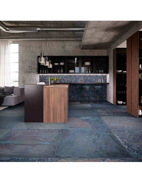 Carrelage Effet Metal CORTEN 50x100